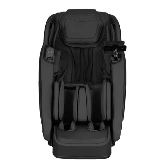 Pro 8500 MAX Black Faux Leather Reclining 4D Massage Chair with Zero Gravity, Heated Lumbar, Extended Dual Rail Tracks