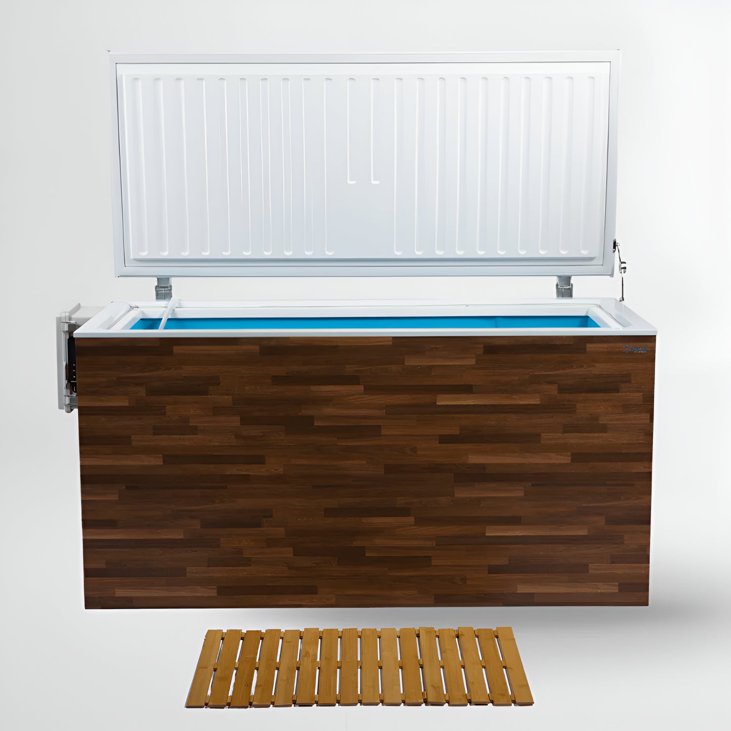 Fire All-In-One Cold Plunge Tub | 1-Person | Built-In Chiller | 33–104°F | Ozone Sanitation | Saunaskin or Matte Black | Indoor/Outdoor
