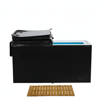 Fire All-In-One Cold Plunge Tub | 1-Person | Built-In Chiller | 33–104°F | Ozone Sanitation | Saunaskin or Matte Black | Indoor/Outdoor
