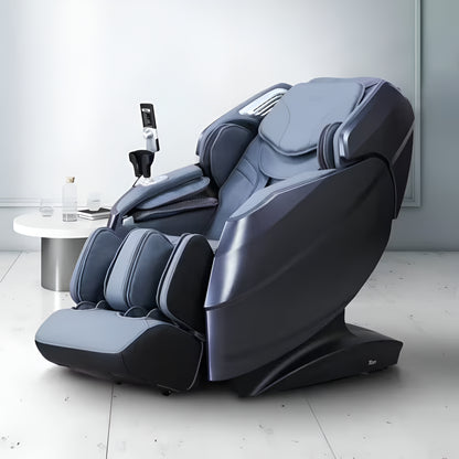 Titan Rejuv 4D Massage Chair | Black Faux Leather | SL-Track | Zero Gravity | Graphene Heat | Voice Control | Bluetooth | Reclining Home Chair